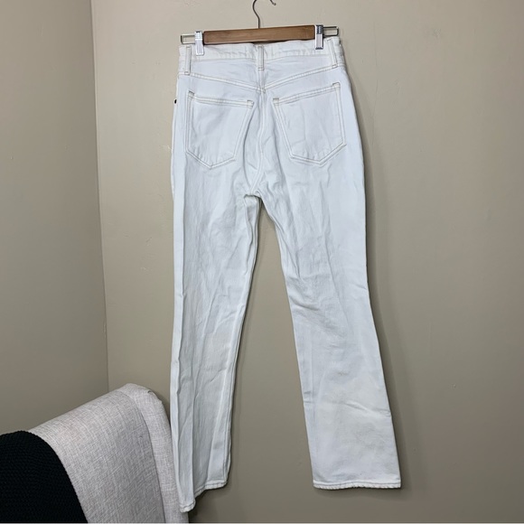 Abercrombie & Fitch The 70s Vintage Flare High Rise Jeans in White Size 6 - Picture 6 of 13